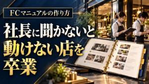 社長に聞かなくても仕事を進められる店を目指すFCマニュアル作成