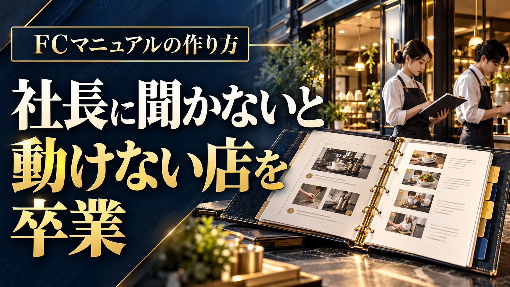 社長に聞かなくても仕事を進められる店を目指すFCマニュアル作成